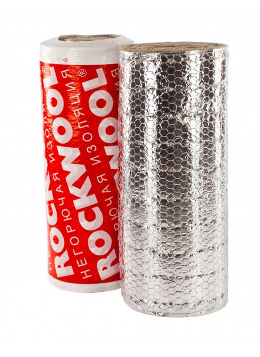 Утеплитель Rockwool Вайред Мат I 80 Кашированный фольгированный 2000х1000х100 мм