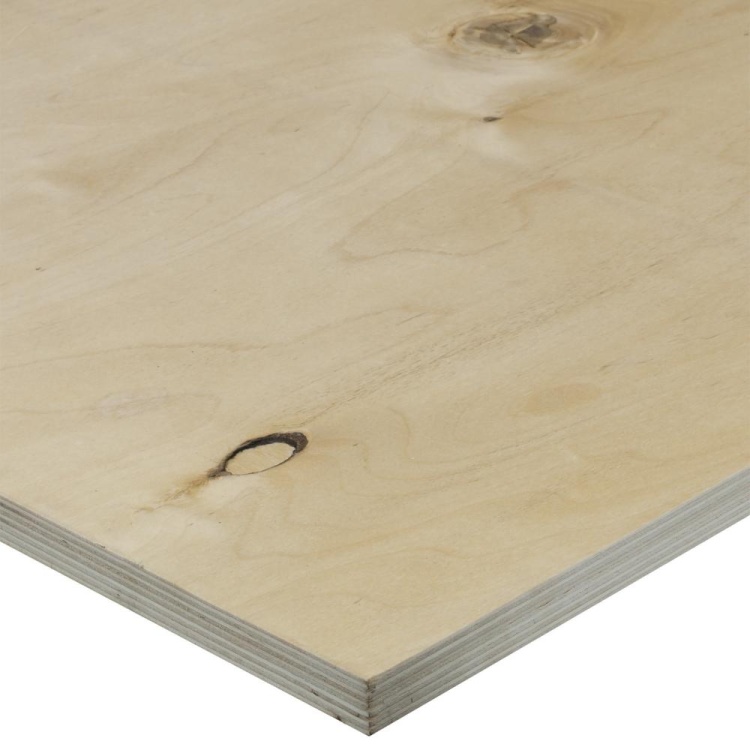 Фанера ФК 1525х1525х20мм, сорт 4/4